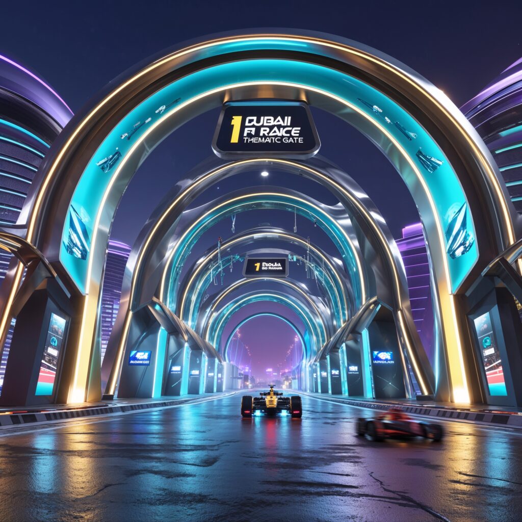 gaussian blur concept design F1 Race events
